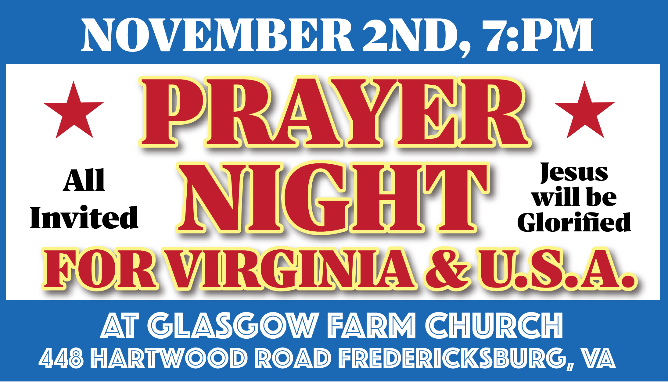 Prayer Night art for our state and country 11-2-26